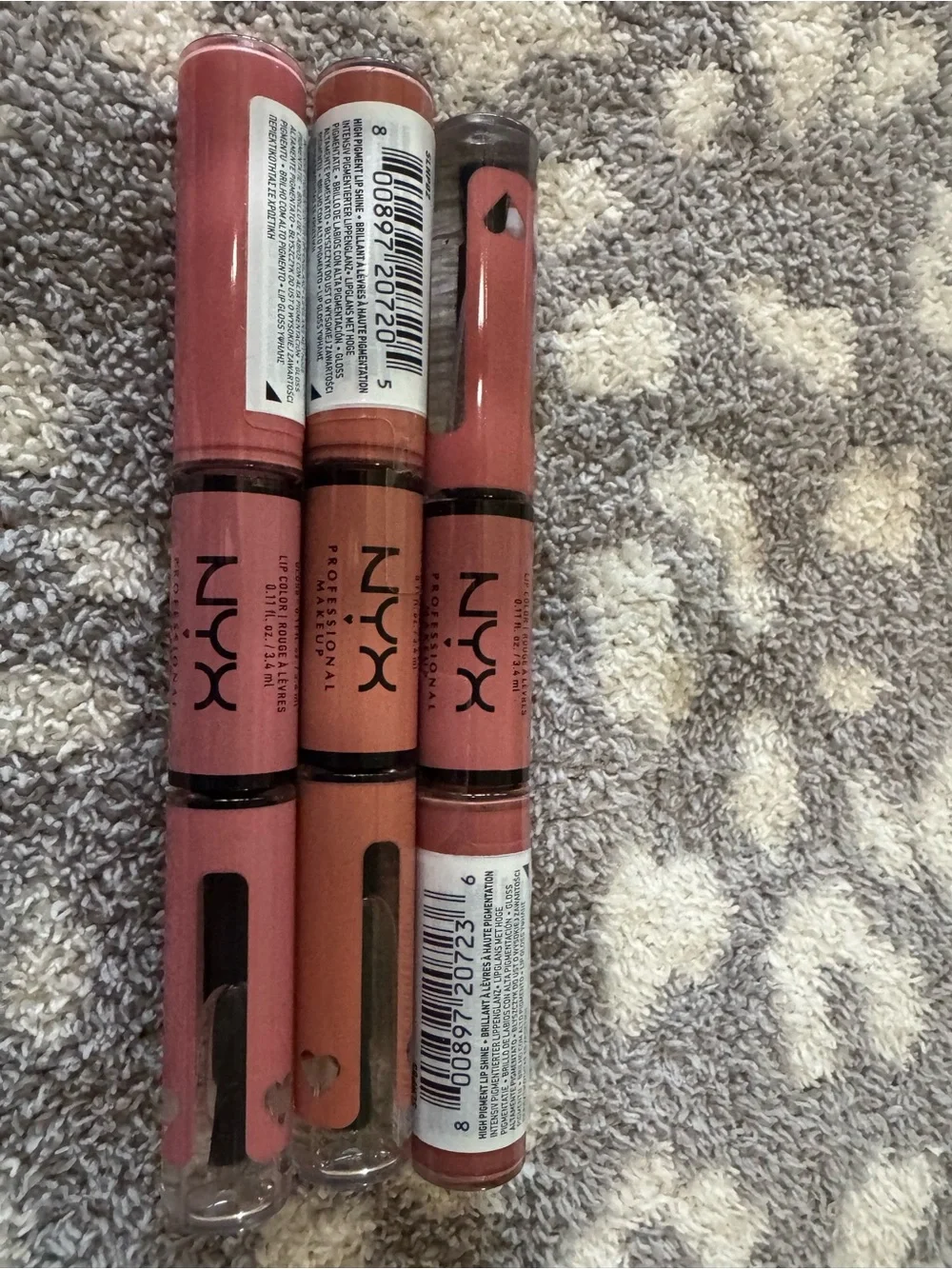 NYX Shine Loud Dual Ended Liquid Lip, Bundle of 3